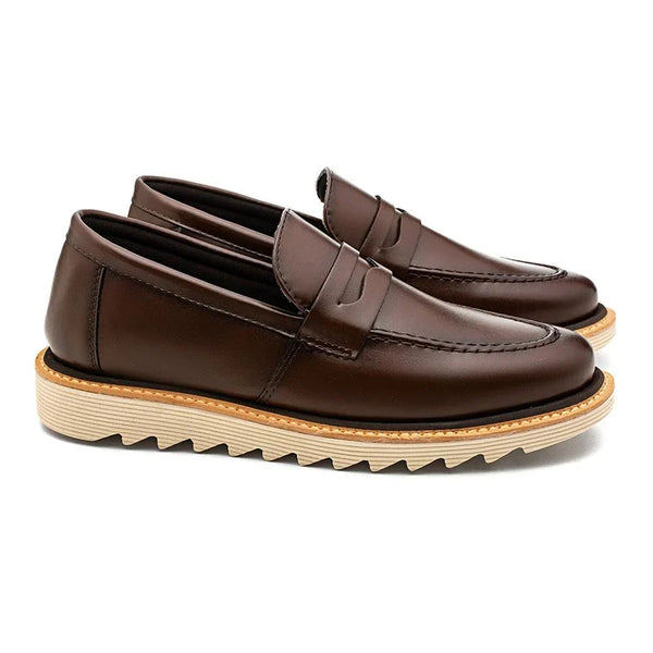 Mocassin Décontracté Loafer à Semelle Crantée Confort Premium